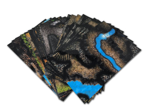 Arcknight Flat Plastic Miniatures - 5E Starter Set - Hardbound Support - Deluxe Edition