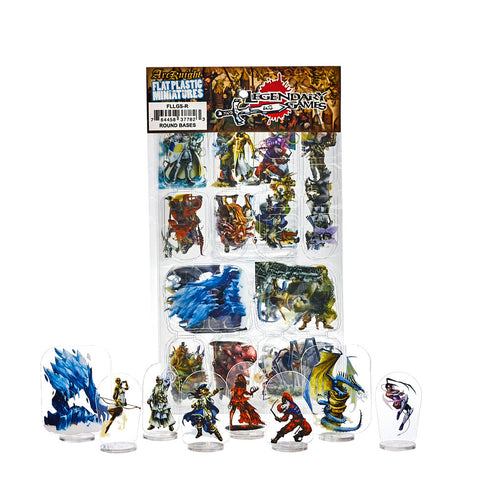 Arcknight Flat Plastic Miniatures - Legendary Games Sampler - 62 2D Minis