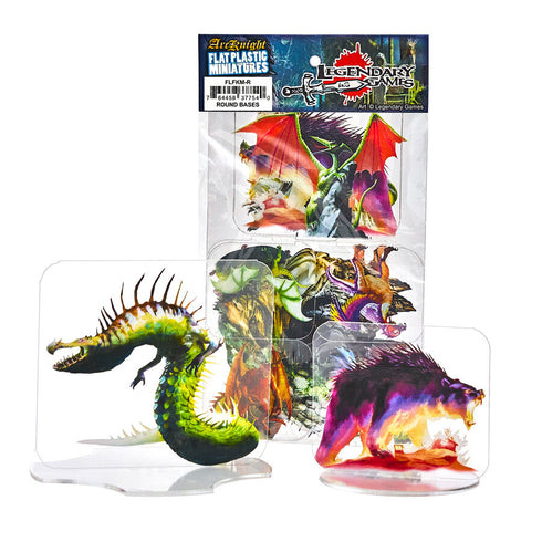 Arcknight Flat Plastic Miniatures - Legendary Games Forest Kingdom Massive Monsters - 14 2D Minis Preorder