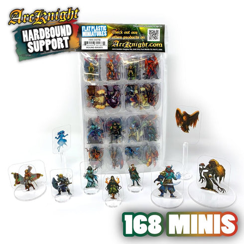 Arcknight Flat Plastic Miniatures - Out of the Box MINIS Pack - 168 2D Minis