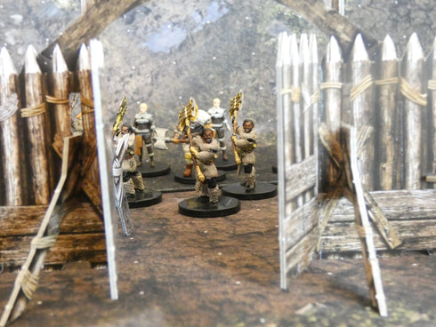 RPG Mini Hunter Barbarian Encounter Pack - 8 Prepainted Minis