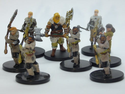 RPG Mini Hunter Barbarian Encounter Pack - 8 Prepainted Minis