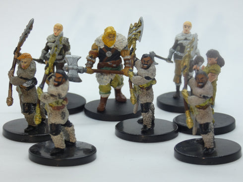 RPG Mini Hunter Barbarian Encounter Pack - 8 Prepainted Minis
