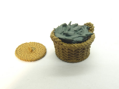 WarLock Tiles Accessory Marketplace: Round Wicker Basket - Fish
