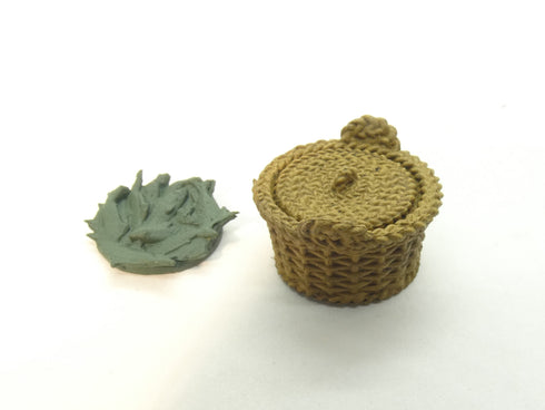 WarLock Tiles Accessory Marketplace: Round Wicker Basket - Fish