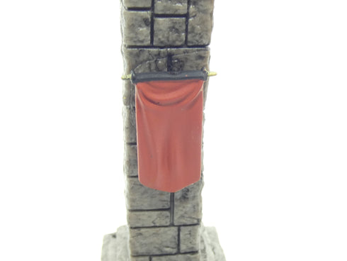 Wizkids 4D: Pools & Pillars - Pillar - with Flags & Torch