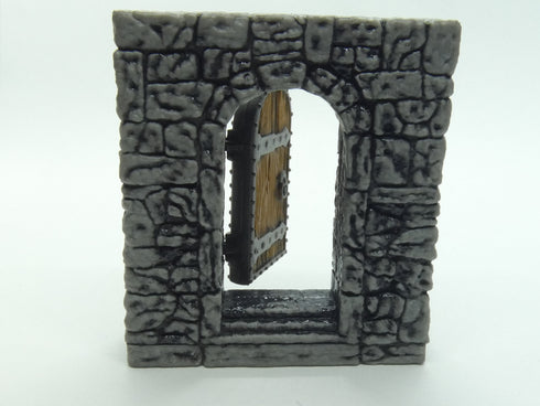 Wizkids 4D WarLock Tiles - Dungeon Full Height Walls set - 2" Exterior Single Door