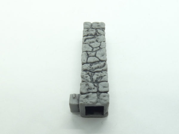 Wizkids 4D WarLock Tiles - Dungeon Full Height Walls set - Full Height Stone Corner Pillars