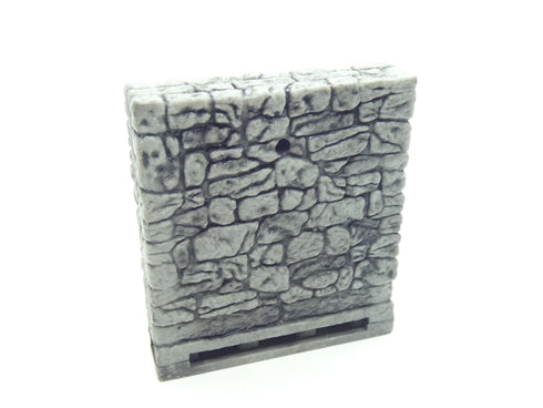 Wizkids 4D WarLock Tiles - Dungeon Full Height Walls set - 2” Stone Full Height Straight Walls with Accessory Port