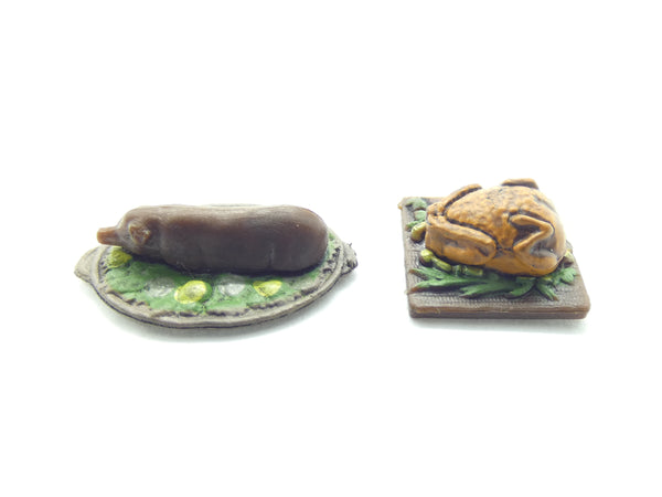 WarLock Tiles Accessory: Kitchen - Food - Roasted Turkey & Roast pig