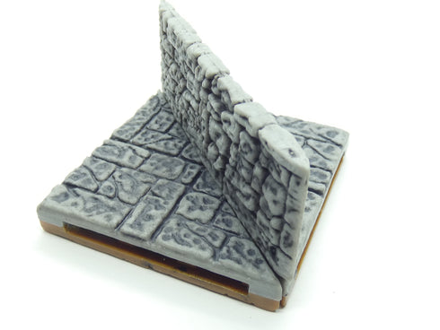 Warlock Tiles - Angles - 2” Stone Interior Inside Angled Half Walls