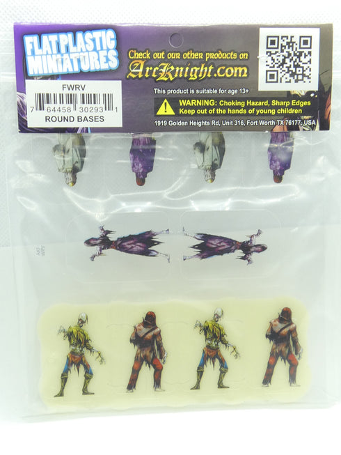 Arcknight Flat Plastic Miniatures - Reanimated Villagers Warband - 10 2D Minis