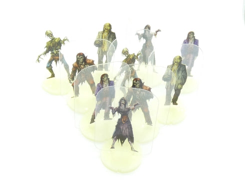Arcknight Flat Plastic Miniatures - Reanimated Villagers Warband - 10 2D Minis