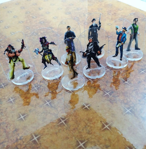 Arcknight Flat Plastic Miniatures - Deadlands Set - 64 2D Minis