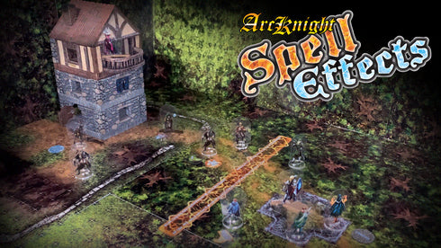 Arcknight Flat Plastic Miniatures - Pathfinder Generic Spell Effects 2.0 (3 pages)