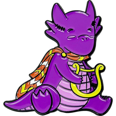 Pin - Coda the Purple Kobold Bard - Gallant Goblin