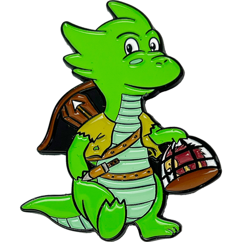 Pin - Shep the Green Kobold Rogue - Gallant Goblin
