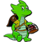 Pin - Shep the Green Kobold Rogue - Gallant Goblin