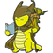 Pin - Yuki the Yellow Kobold Warlock - Gallant Goblin