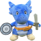 Plush - Buckles the Blue Kobold Fighter - Gallant Goblin