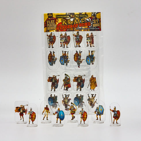 Arcknight Flat Plastic Miniatures - WWR Heroes of Rome Horde Set - 31 2D Minis