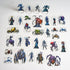 Arcknight Flat Plastic Miniatures - Fantasy Expansion Bundle + Hordes - 458 2D Minis