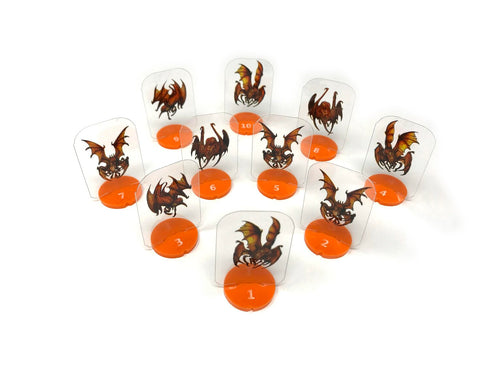 Arcknight Flat Plastic Miniatures - Stirges Warband - 10 2D Minis