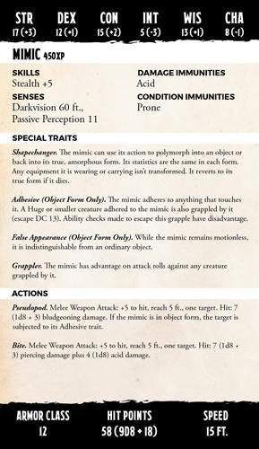 Deck of Many: Monsters 1