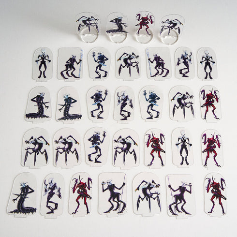 Arcknight Flat Plastic Miniatures - The Last Parsec - Eris Beta V2 Horde Set - 32 2D Minis Preorder