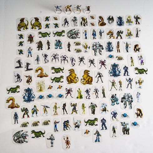 Arcknight Flat Plastic Miniatures - The Last Parsec - Primer Set - 124 2D Minis Preorder