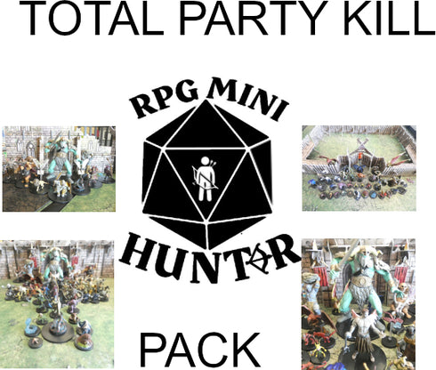 THE RPG MINI HUNTER TPK Pack: Total Party Kill Pack - 50 Minis!