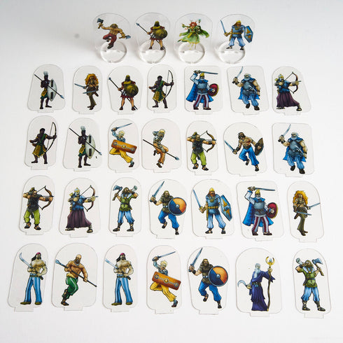 Arcknight Flat Plastic Miniatures - WWR Enemies of Rome Horde Set - 31 2D Minis
