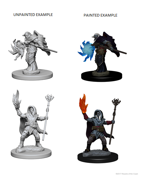 D & D Nolzur's Marvelous Miniatures - Elf Wizard (Male) - Unpainted