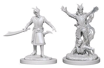 D&D Nolzur's Marvelous Miniatures - Tiefling Warlock (Male) - Unpainted