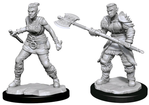 D&D Nolzur's Marvelous Miniatures - Orc Female Barbarian - Unpainted