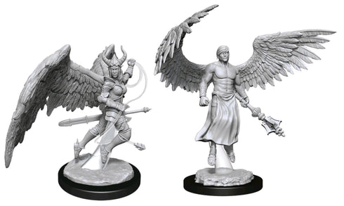 D&D Nolzur's Marvelous Miniatures - Deva & Erinyes - Unpainted