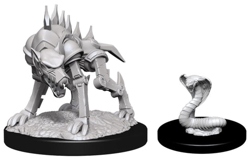 D&D Nolzur's Marvelous Miniatures - Iron Cobra & Iron Defender - Unpainted