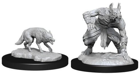 D&D Nolzur's Marvelous Miniatures - Jackalwere & Jackal - Unpainted