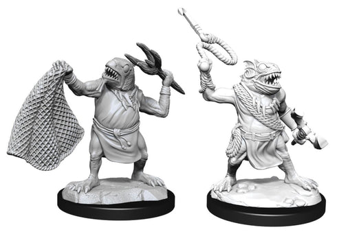 D&D Nolzur's Marvelous Miniatures - Kuo-Toa & Kuo-Toa Whip - Unpainted
