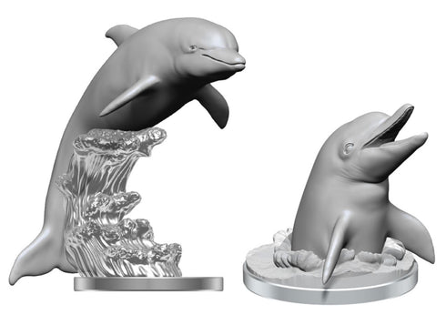 Pathfinder Battles Deep Cuts - Dolphins - Unpainted