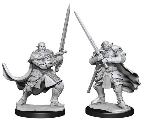 D&D Nolzur's Marvelous Miniatures - Half-Orc Paladin Male - Unpainted