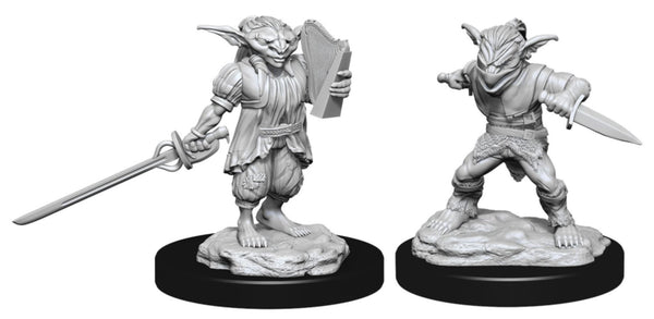 D&D Nolzur's Marvelous Miniatures - Goblin Rogue Male & Bard Female - Unpainted