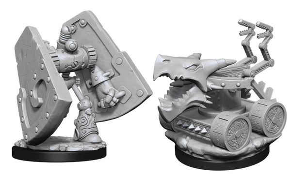 D&D Nolzur's Marvelous Miniatures - Stone Defender & Oaken Bolter - Unpainted