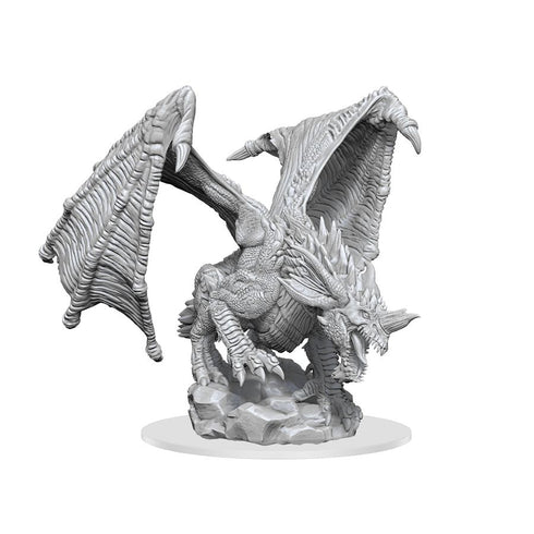 D&D Nolzur's Marvelous Miniatures - Young Blue Dragon (On Ground) - Unpainted