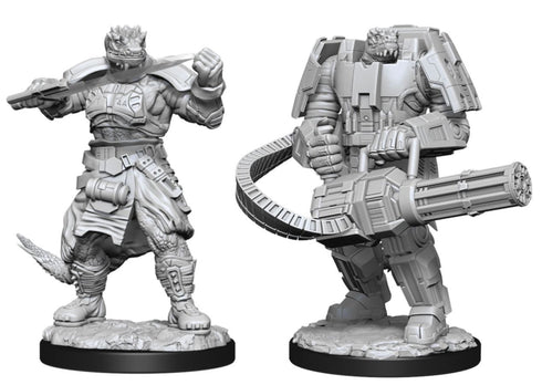 Starfinder Battles Deep Cuts - Vesk Soldier - Unpainted