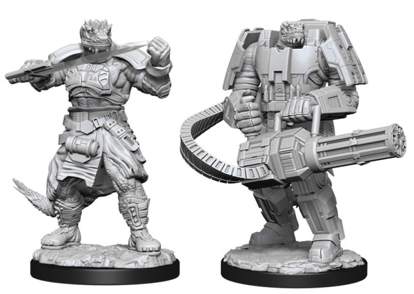 Starfinder Battles Deep Cuts - Vesk Soldier - Unpainted