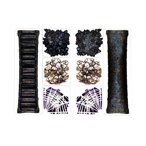 Arcknight Flat Plastic Miniatures - Caves - Roleplaying Objects 2.0 - 24 Pieces