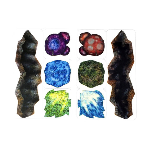 Arcknight Flat Plastic Miniatures - Caves - Roleplaying Objects 2.0 - 24 Pieces