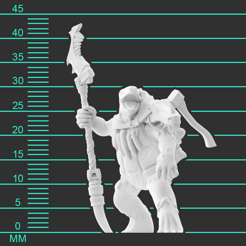 Krakenships Chellon (Tortle) Warrior - Unpainted