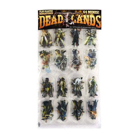 Arcknight Flat Plastic Miniatures - Deadlands Set - 64 2D Minis